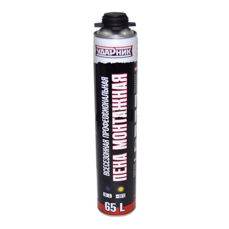 Пена монтажная Ударник профи 900гр 65L