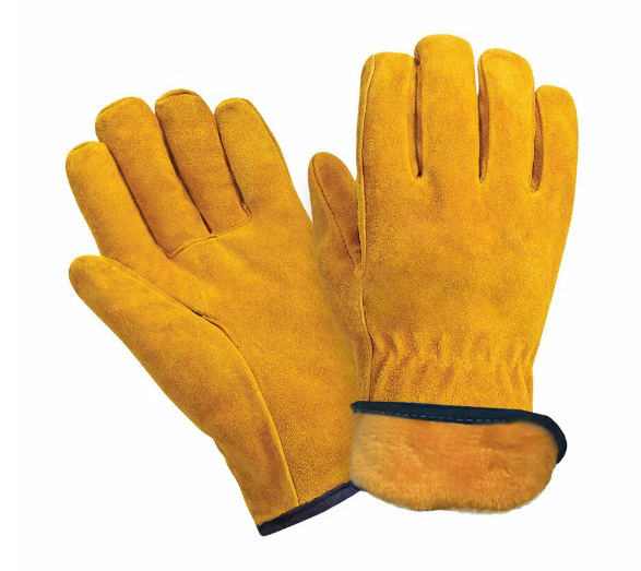 Перчатки спилковые "Драйвер" утепленные (12шт)