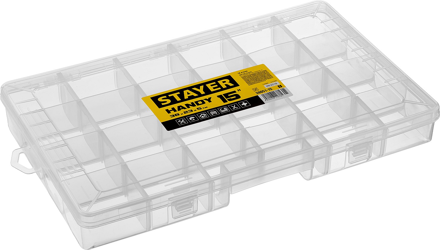 Органайзер HANDY-15 пластиковый STAYER 38051-15_z01